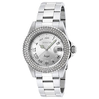 Invicta Women's 20213 Angel Quartz 3 Hand Silver Dial Watch