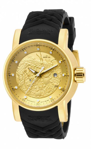 Invicta Men's 15863 S1 Rally Automatic 3 Hand Gold Dial Watch