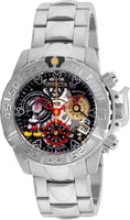 Invicta Women's 24506 Disney Quartz Multifunction Black, Gunmetal, Silver Dial Watch