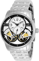 Invicta Men's 25577 Objet D Art Automatic Multifunction Silver, Black Dial Watch