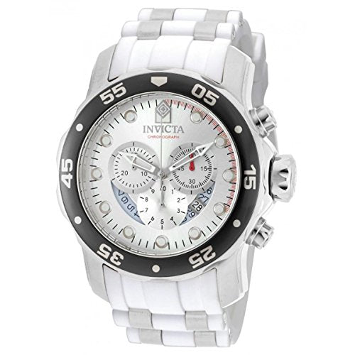 Invicta Men's 20290 Pro Diver Quartz Chronograph Silver Dial Watch
