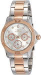 Invicta Women's Angel Rose Gold-Tone Quartz Silver-Tone Dial Analog Watch 21762