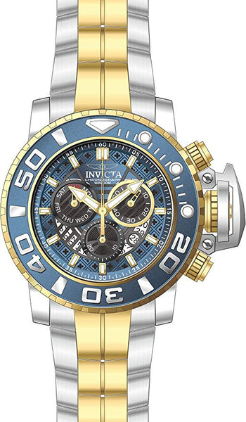 Invicta Men's 22133 Sea Hunter Quartz Chronograph Blue, Black Dial Watch
