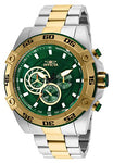 Invicta Men's 25539 Speedway Quartz Multifunction Green Dial Watch