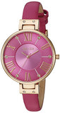 SO&CO New York Women's 5091.5 SoHo Gold-Tone Case Watch with Slim Pink Leather Band