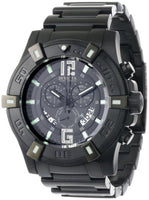 Invicta Men's 0358 II Collection Chronograph Black Dial Black Ion-Plated Stai...