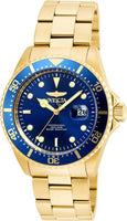Invicta Men's 22063 Pro Diver Quartz 3 Hand Blue Dial Watch