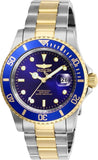 Invicta Men's 26972 Pro Diver Quartz 3 Hand Blue Dial Watch