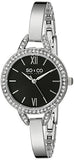 SO&CO New York Women's 5088.1 SoHo Crystal Accent Quartz Stainless Steel Bangle Watch