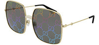 Gucci GG0414S 003 Endura Gold/Ivory GG0414S Square Sunglasses Lens Category 3, 60-17-140