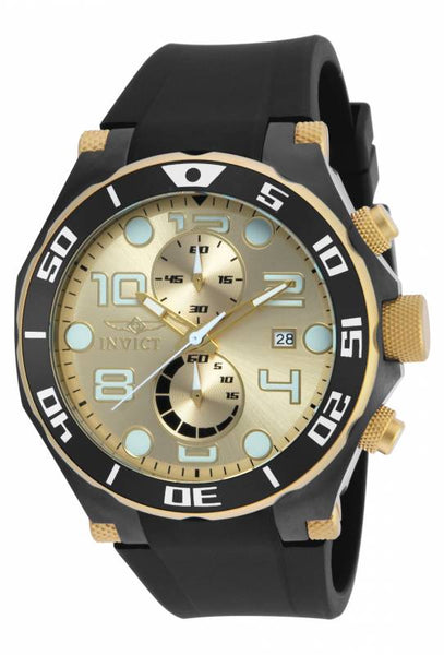 Invicta Men's 17815 Pro Diver Quartz Multifunction Gold Dial Watch