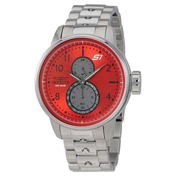 Invicta Men's 23061 S1 Rally Quartz Multifunction Red Dial Watch