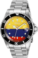 Invicta Men's 28701 Pro Diver Automatic 3 Hand Yellow, Blue, Red Dial Watch