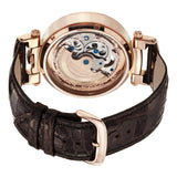 Men's Classy Watch on a Brown Leather Strap, RT case and RT Dial