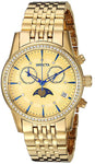 Invicta Women's 22505 Angel Quartz 3 Hand Gold Dial Watch