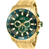 Invicta Men's 26077 Pro Diver Quartz Chronograph Green Dial Watch