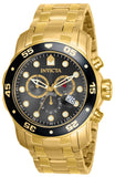 Invicta Men's 80064 Pro Diver Quartz 3 Hand Charcoal Dial Watch