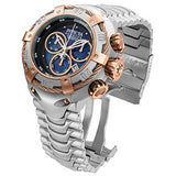 Invicta 21342 Men's Bolt Steel Bracelet & Case Swiss Quartz Blue Dial Watch