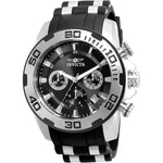 Invicta 22311 Men's Pro Diver Black Polyurethane Band SS Case Swiss Quartz Watch