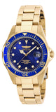 Invicta Men's 17052 Pro Diver Quartz 3 Hand Blue Dial Watch