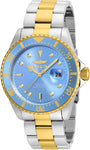 Invicta Men's Pro Diver Gold-Tone Stainless Steel Quartz Blue Dial Watch 22060