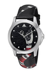 Gucci Quartz Stainless Steel and Leather Casual Black Men's Watch(Model: YA1264007)