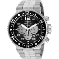 Invicta Men's 25073 Pro Diver Quartz Chronograph Black, Silver Dial Watch