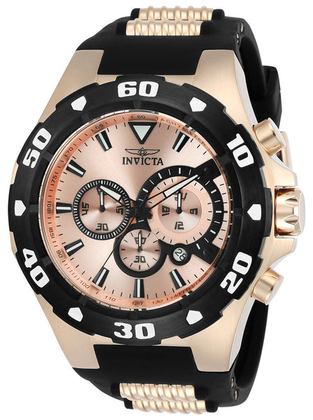 Invicta Men's 24683 Pro Diver Quartz Multifunction Rose Gold Dial Watch