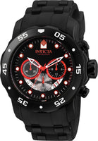 Invicta Men's 24853 Pro Diver Quartz Chronograph Silver Dial Watch