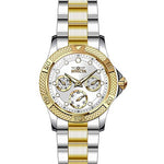 Invicta 21763 Women's Angel Rose Gold-Tone Quartz Silver-Tone Dial Analog Watch