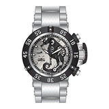 Invicta Men's 26226 Subaqua Quartz 3 Hand Silver, Black Dial Watch