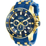 Invicta Men's 26087 Pro Diver Quartz Chronograph Blue Dial Watch