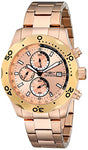 Invicta Men's 17755 Specialty Quartz Multifunction Rose Gold Dial Watch