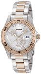 Invicta Women's 12507 Angel Quartz 3 Hand Metallic White Dial Watch