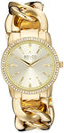 SO&CO New York Women's 5071.3 SoHo Quartz Crystal Accent 23K Gold-Tone Chain Link Bracelet Watch