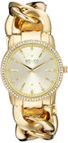 SO&CO New York Women's 5071.3 SoHo Quartz Crystal Accent 23K Gold-Tone Chain Link Bracelet Watch
