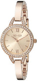 SO&CO New York Women's 5088.4 SoHo Quartz Crystal Accent 16K Rose Tone Stainless Steel Bangle Watch