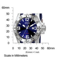 Invicta Men's 6253 Reserve Blue Dial Blue Polyurethane Watch [Watch] Invicta