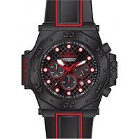 Invicta Men's 25387 Akula Quartz Chronograph Black, Red Dial Watch