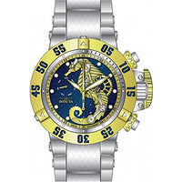 Invicta Men's 26227 Subaqua Quartz 3 Hand Blue, Gold Dial Watch