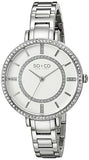 SO&CO New York Women's 5066.1 SoHo Quartz Crystal Accent Stainless Steel Watch