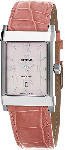 Eterna 8491.41.80.1D Eterna-Matic Women's Pink Leather Swiss Automatic Watch