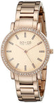 SO&CO New York Women's 5060.2 Madison Quartz Crystal Accent Stainless Steel 16K Rose-Tone Link Bracelet Watch