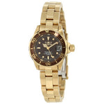 Invicta Women's 12524 Pro Diver Quartz 3 Hand Brown Dial Watch