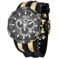 Invicta 13917 Mens Venom Chrono Black Carbon Fiber Dial Black Polyurethane Watch