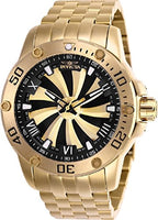 Invicta Men's 25850 Speedway Automatic 3 Hand Gold, Black Dial Watch