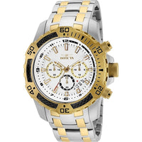 Invicta Men's 24859 Pro Diver Quartz Chronograph Silver Dial Watch