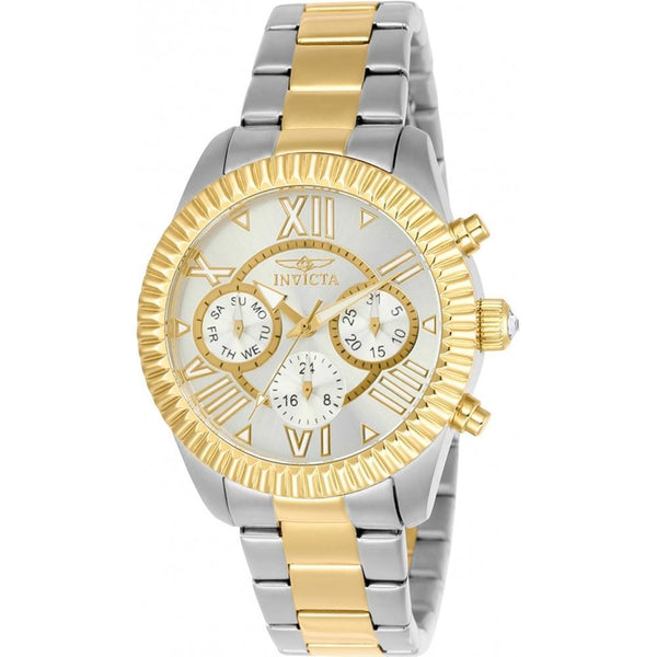 Invicta Women's 21425 Angel Quartz Chronograph Silver Dial Watch
