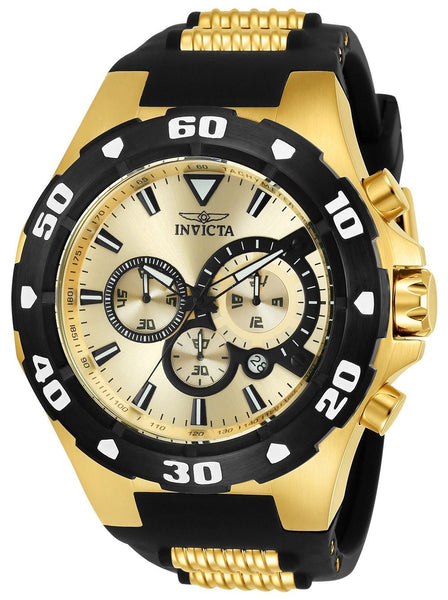 Invicta Men's 24682 Pro Diver Quartz Multifunction Gold Dial Watch