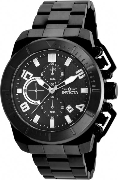 Invicta Men's 23409 Pro Diver Quartz Multifunction Black Dial Watch